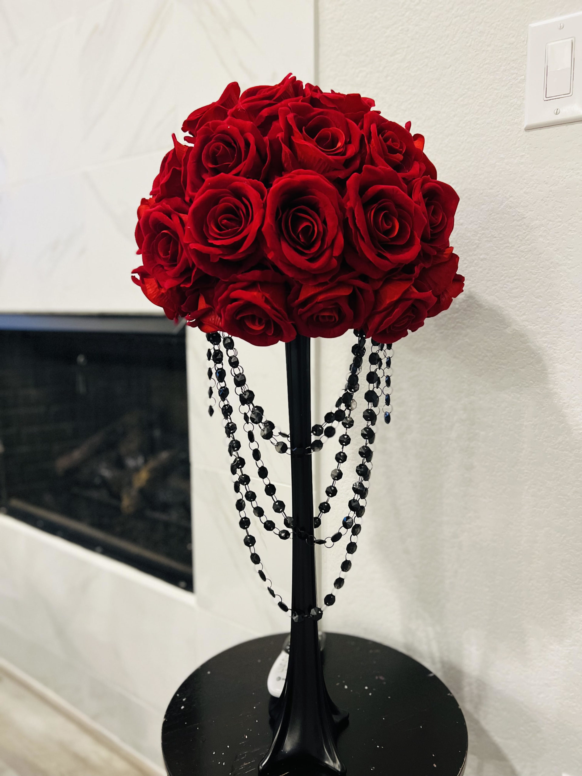 Black and Red Centerpiece